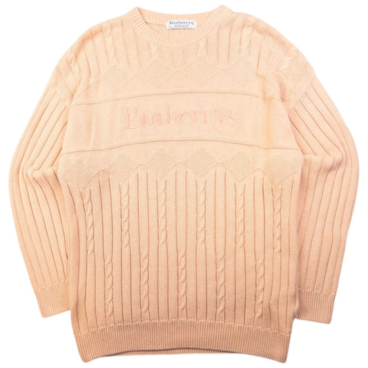 Vintage Burberry Embroidered Knit Jumper Size M