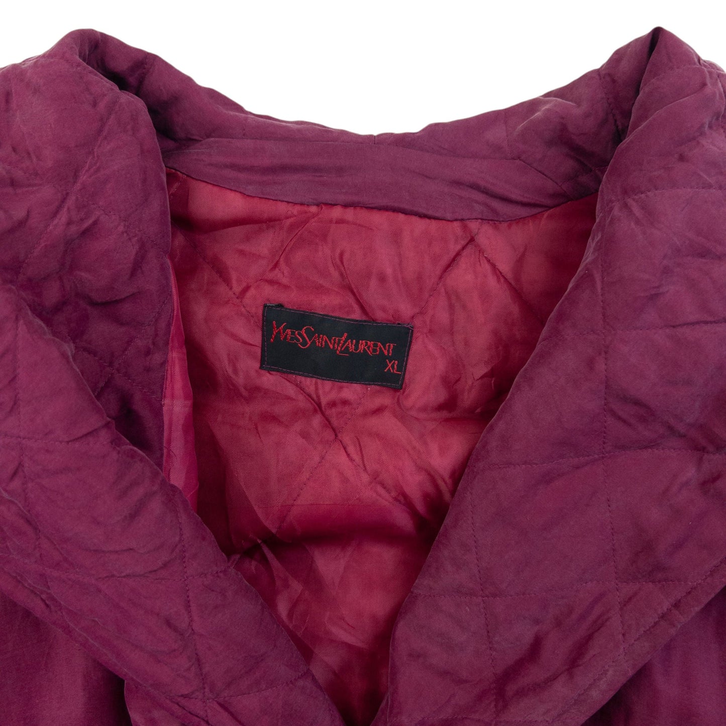 Vintage 80s YSL Yves Saint Laurent Button Up Jacket Size L | Large, Purple