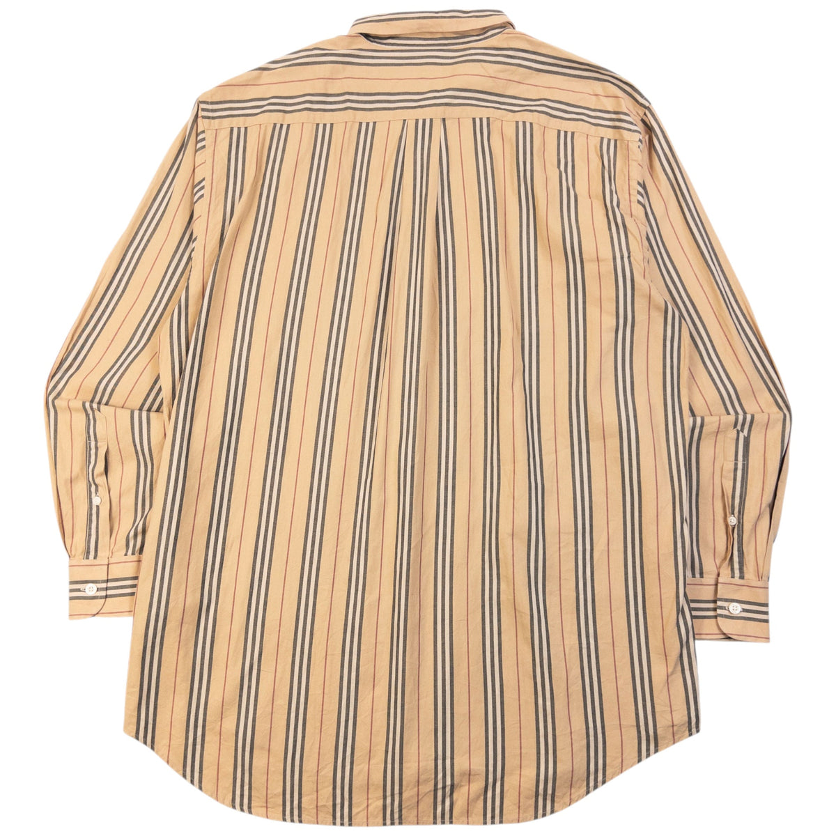 Vintage 2000s Burberry Nova Stripe Long Sleeve Button Up Shirt Size XL | XL, Beige