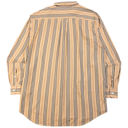 Vintage 2000s Burberry Nova Stripe Long Sleeve Button Up Shirt Size XL | XL, Beige