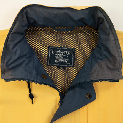 Vintage 90s Burberry Zip Up Jacket Size M | Medium, Yellow