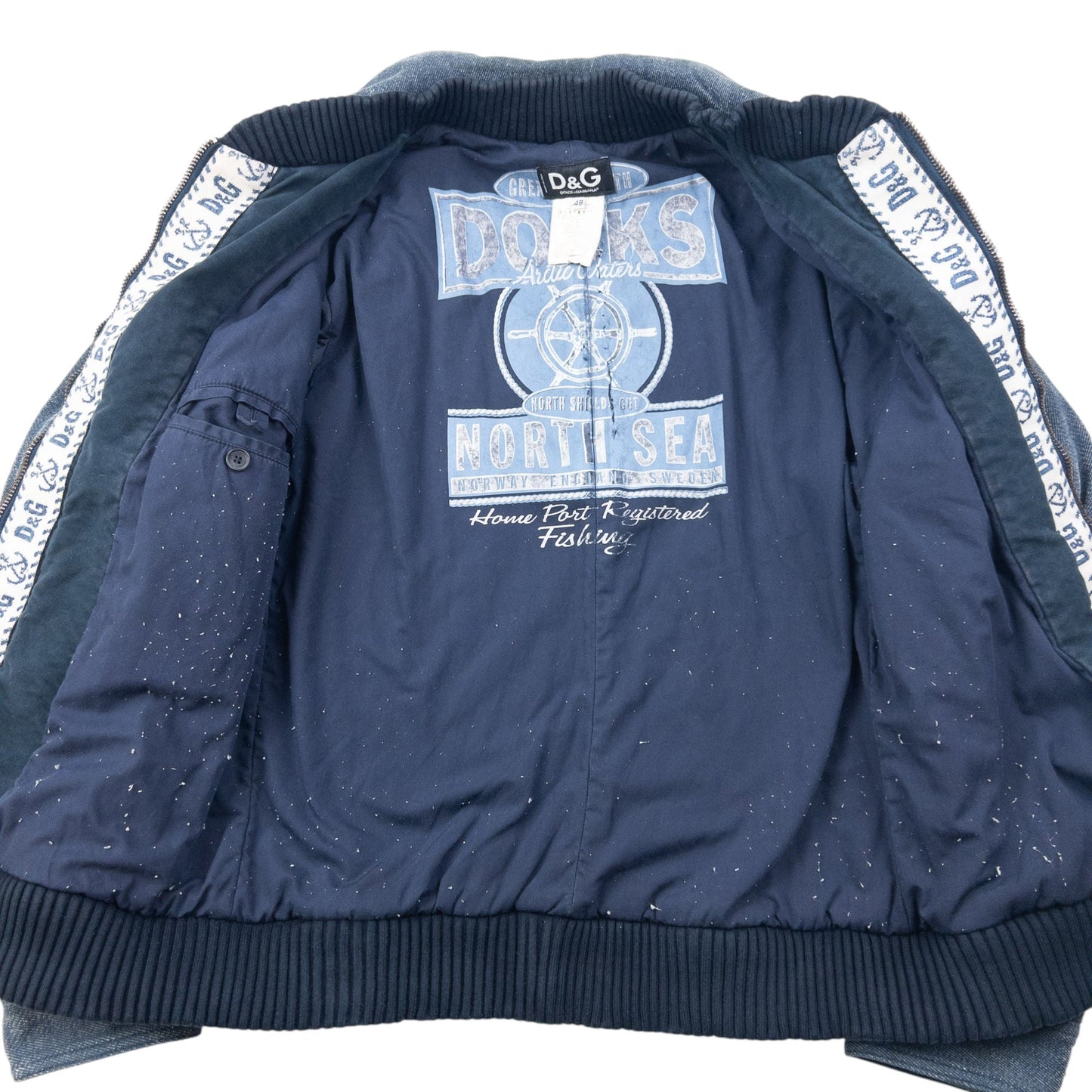 Vintage 2000s Dolce & Gabbana Layered Denim Jacket Size M