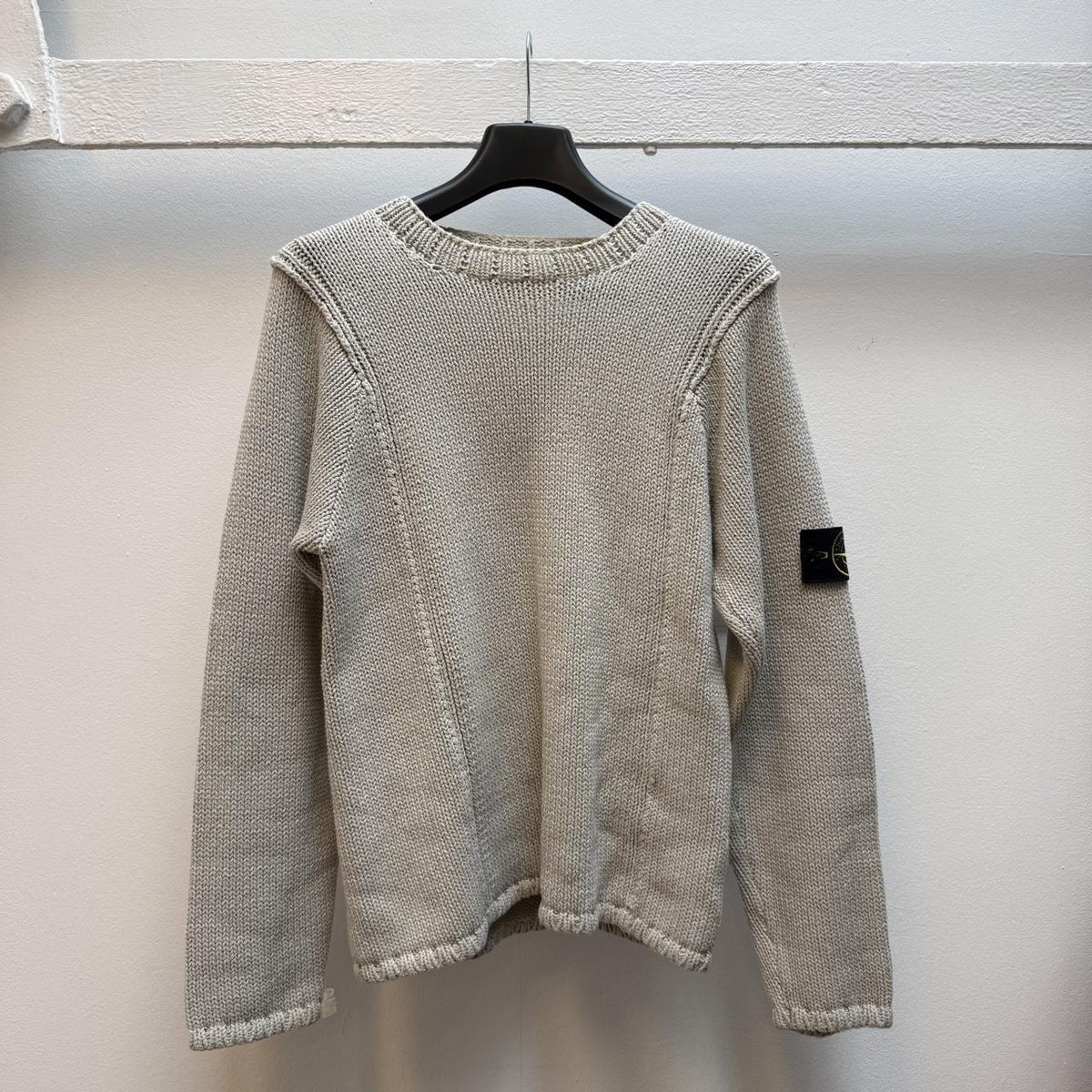 Early 00’s Stone Island Knit Jumper (S) | Small, Cream