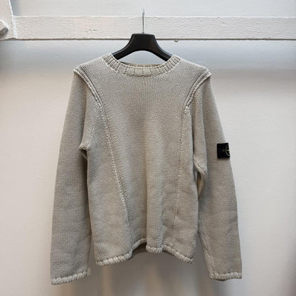 Early 00’s Stone Island Knit Jumper (S) | Small, Cream