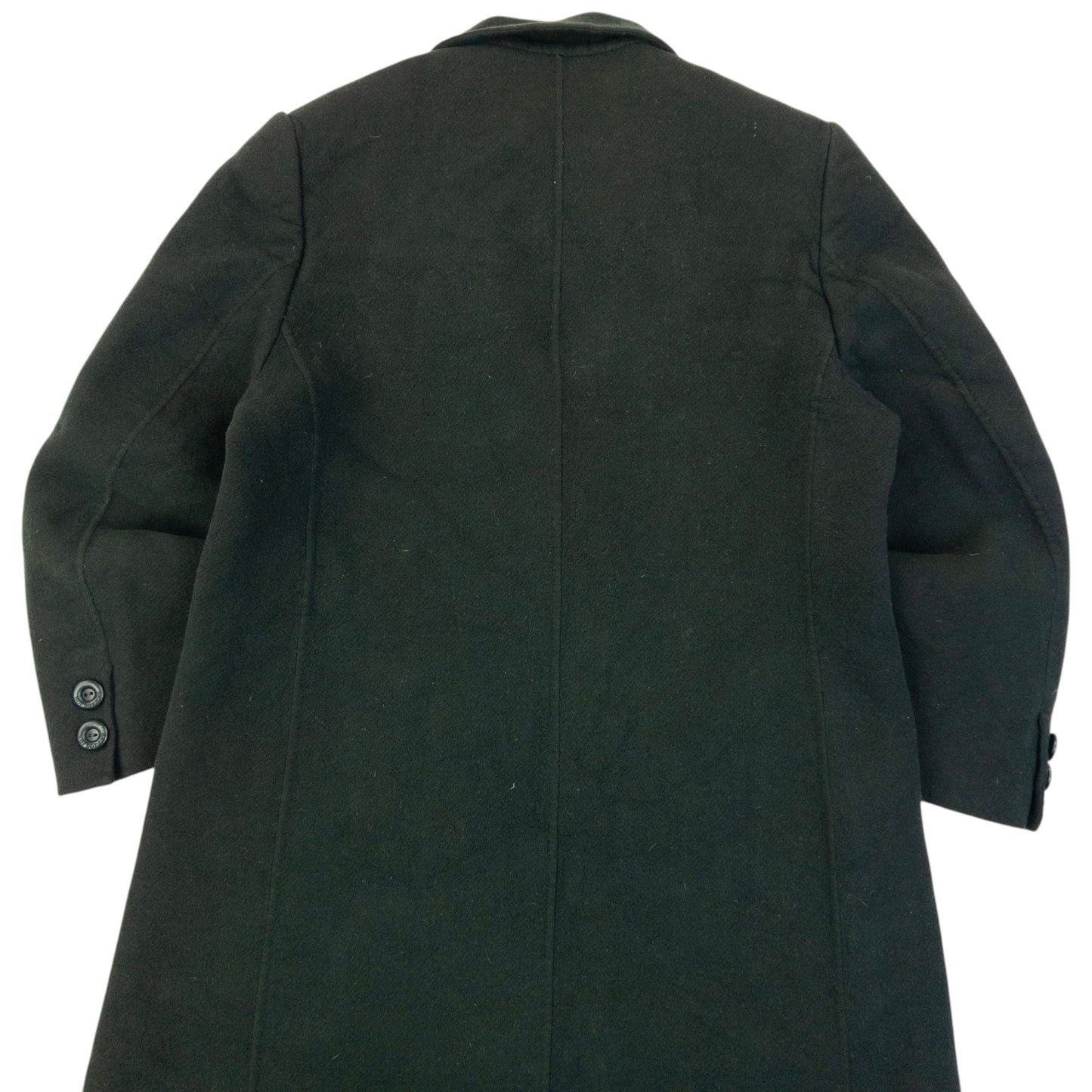 Vintage 90s Burberry Longline Wool Jacket Womens Size L | Large, Green