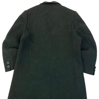 Vintage 90s Burberry Longline Wool Jacket Womens Size L | Large, Green