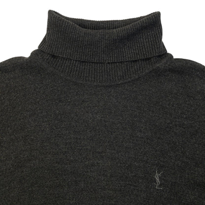 Vintage 90s YSL Yves Saint Laurent Turtleneck Jumper Size XS | XS, Grey