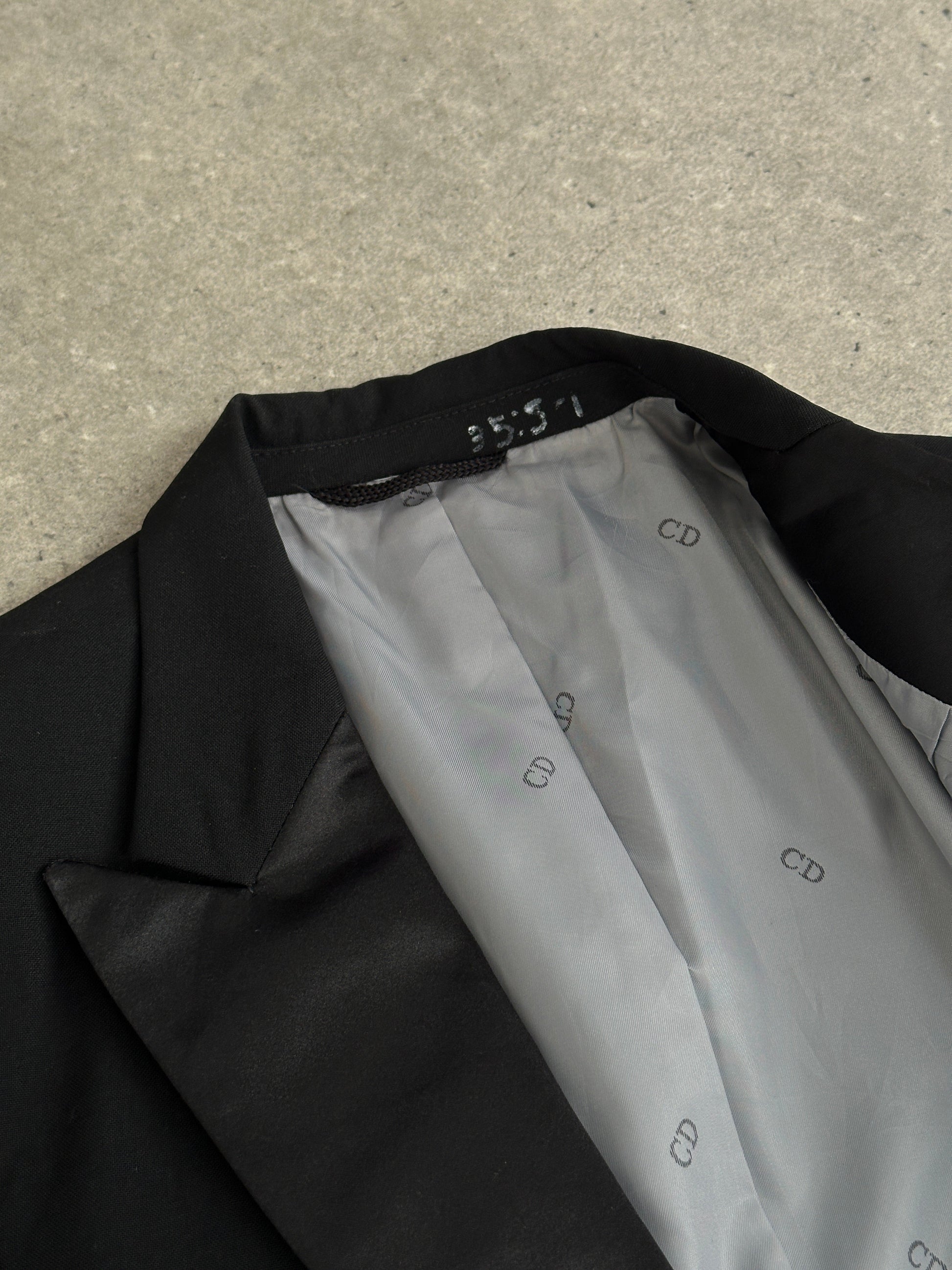 Christian Dior 1990s Single Breasted Tuxedo Blazer - S