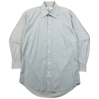 Vintage 90s Issey Miyake Striped Long Sleeve Button Up Shirt Size S | Small, Blue