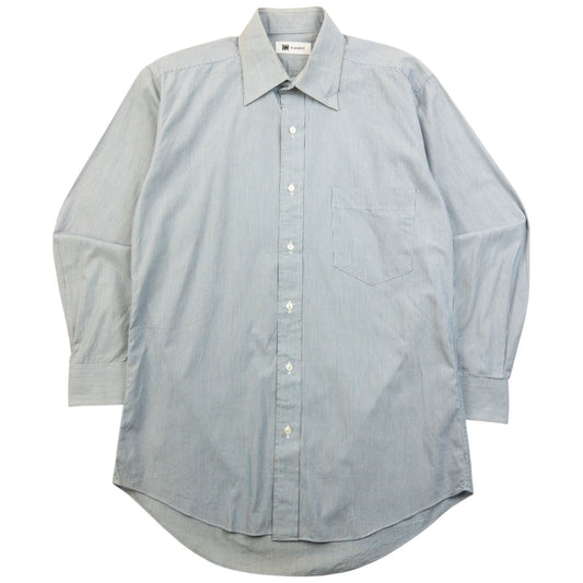 Vintage 90s Issey Miyake Striped Long Sleeve Button Up Shirt Size S | Small, Blue