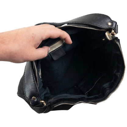 Vintage 2000s Gucci Hobo Monogram Shoulder Bag | O/S, Black