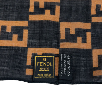 Vintage 90s Fendi Monogram Scarf | O/S, Multicoloured