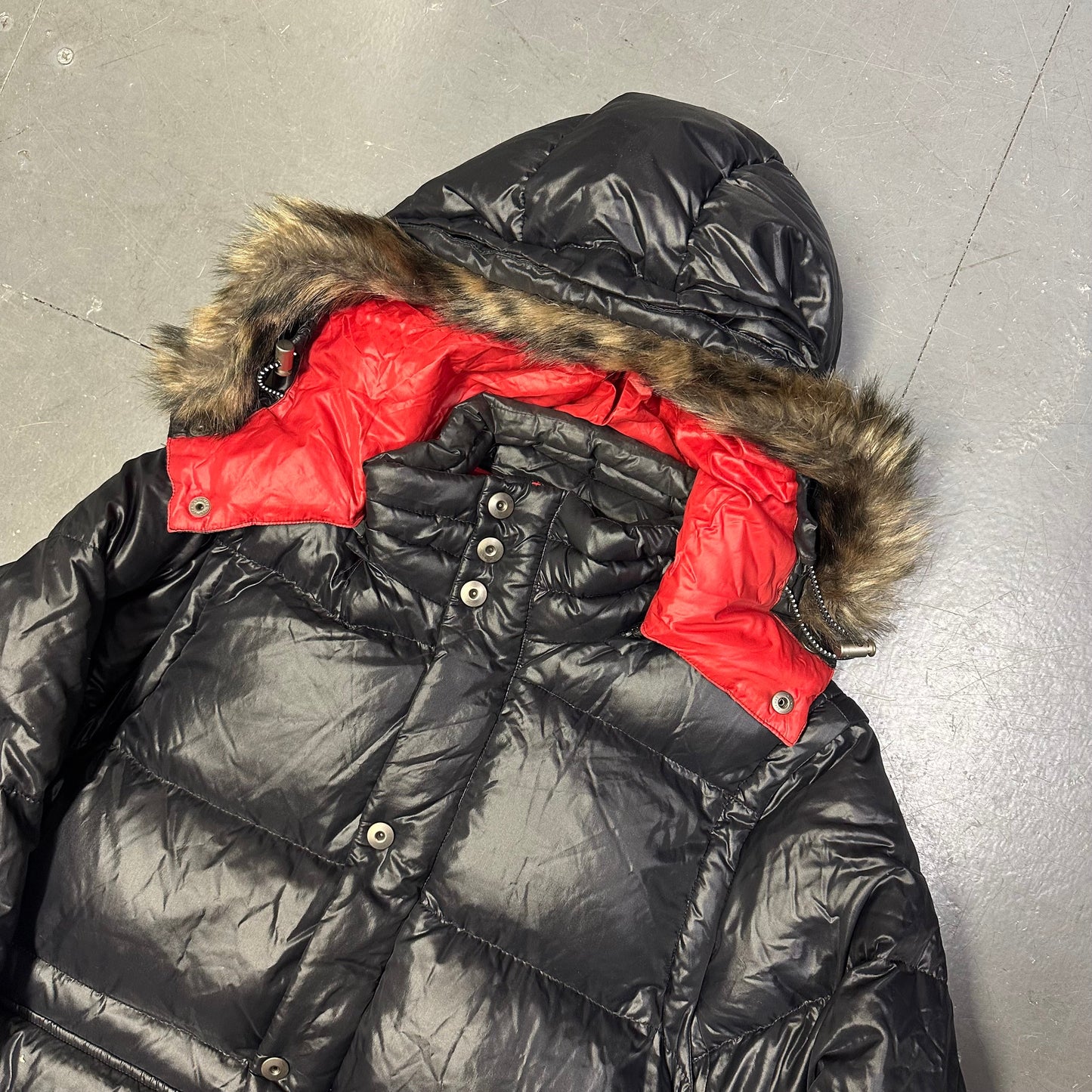 Takeo Kikuchi Puffer Jacket & Gilet With Fur Hood ( L )