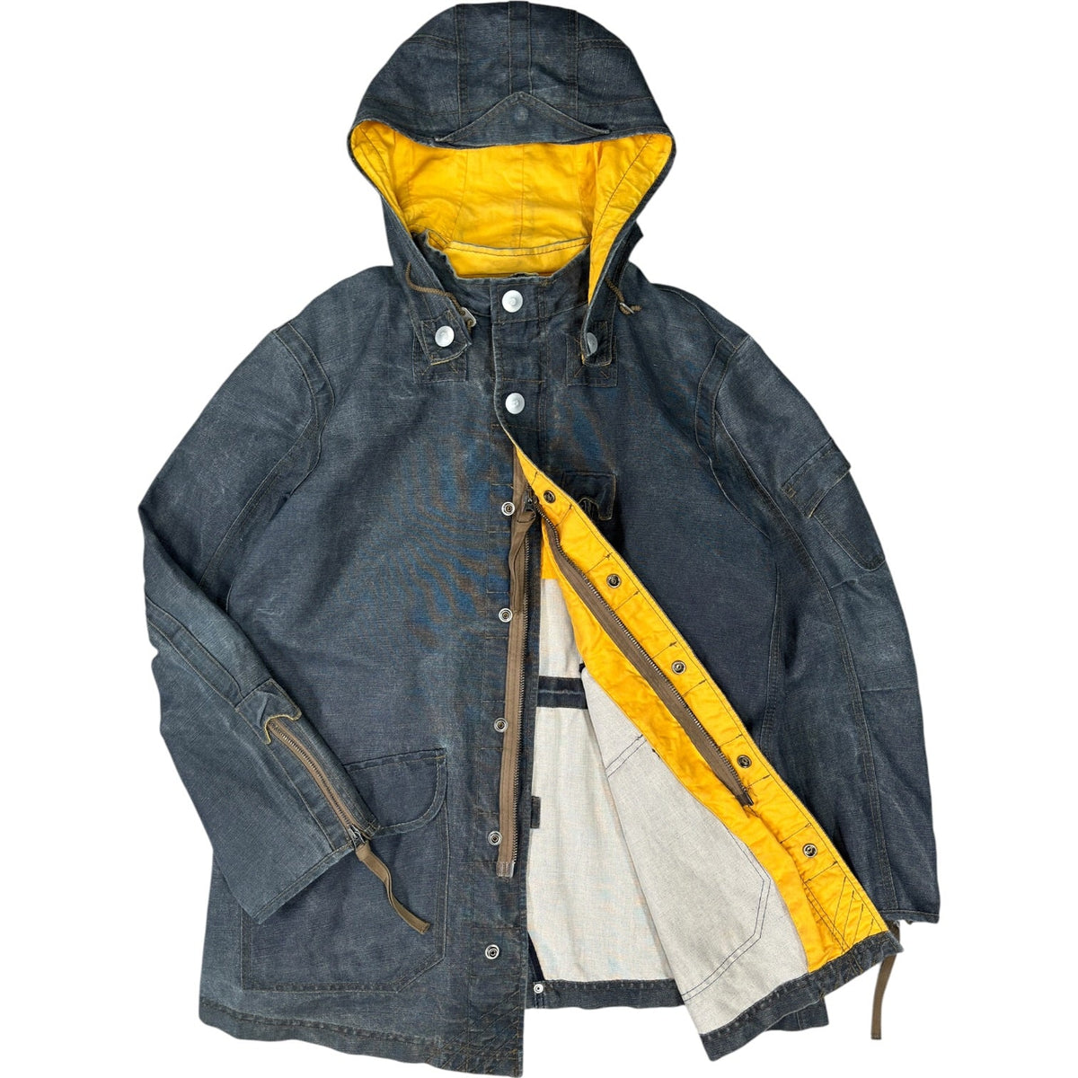 Armani Jeans 00’s Articulated Hemp Parka Jacket XL | XL, Red