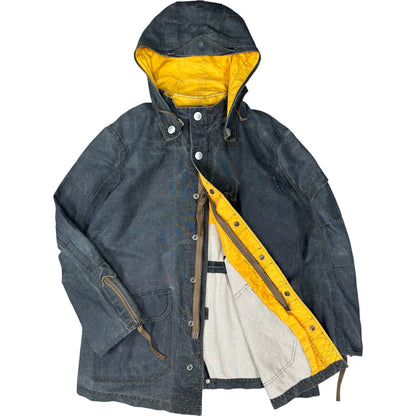 Armani Jeans 00’s Articulated Hemp Parka Jacket XL | XL, Red