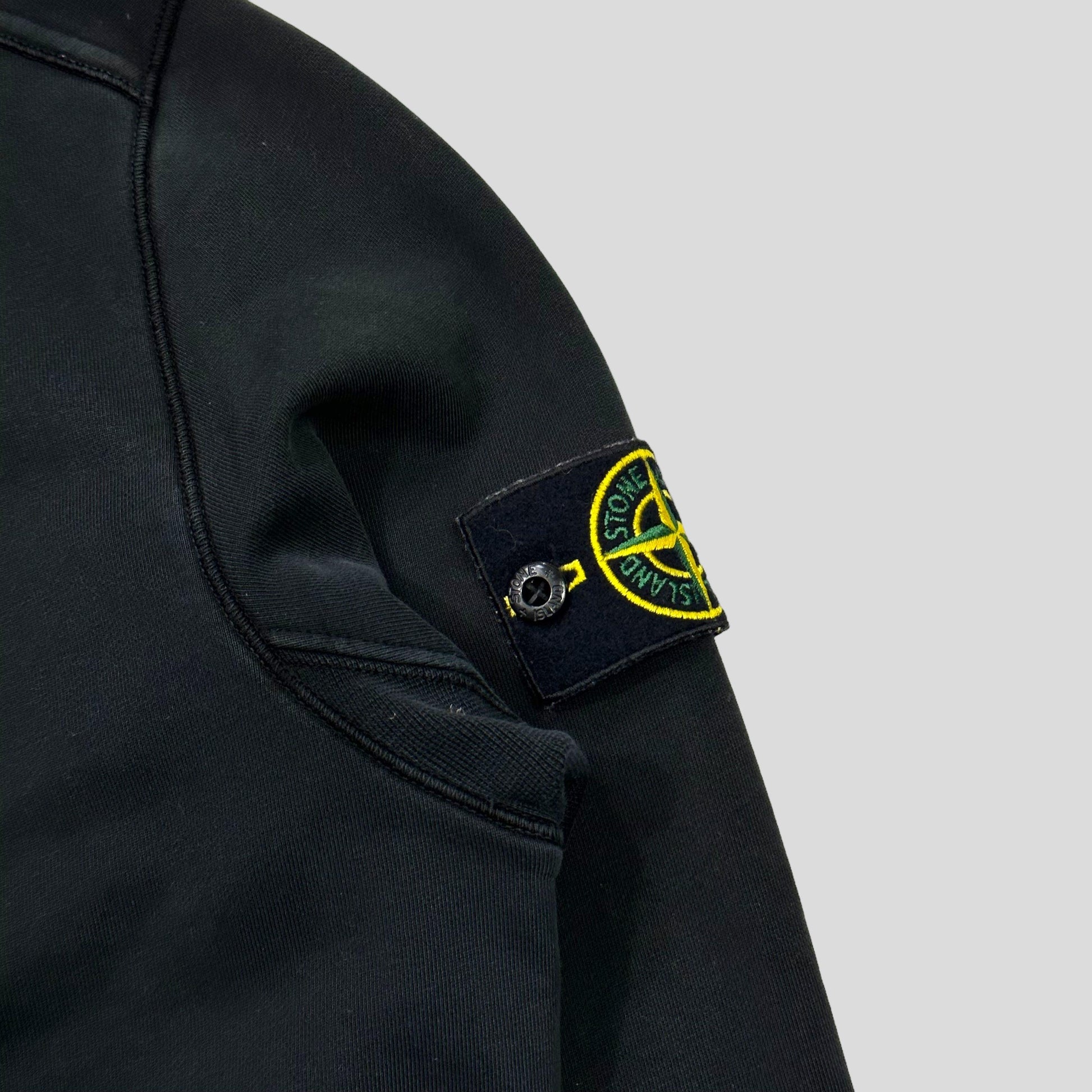 Stone Island AW20 Black Pullover Hoodie - S/M - Known Source