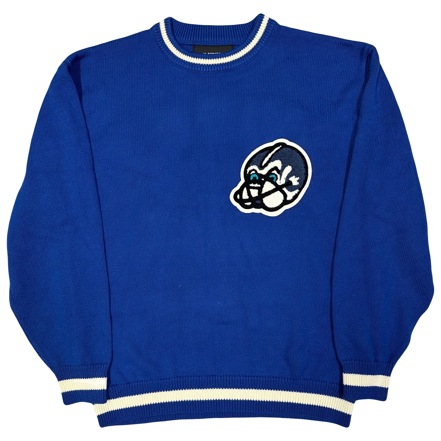 Avirex Cadet Knitted Sweatshirt In Blue ( M )