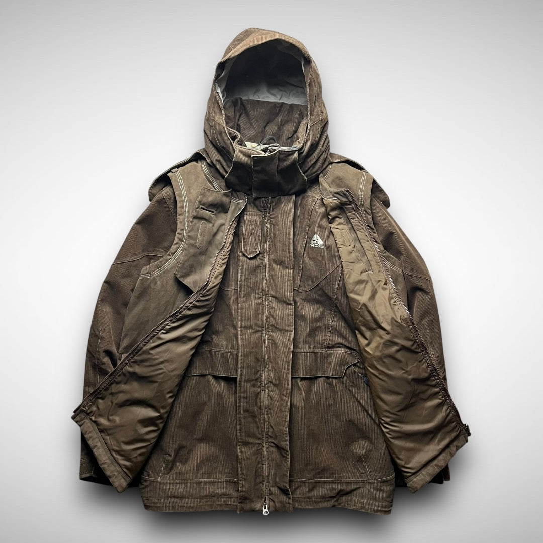 Nike ACG Storm-Fit 3-in-1 Corduroy Hooded Parka & Suede Vest (FA2006)