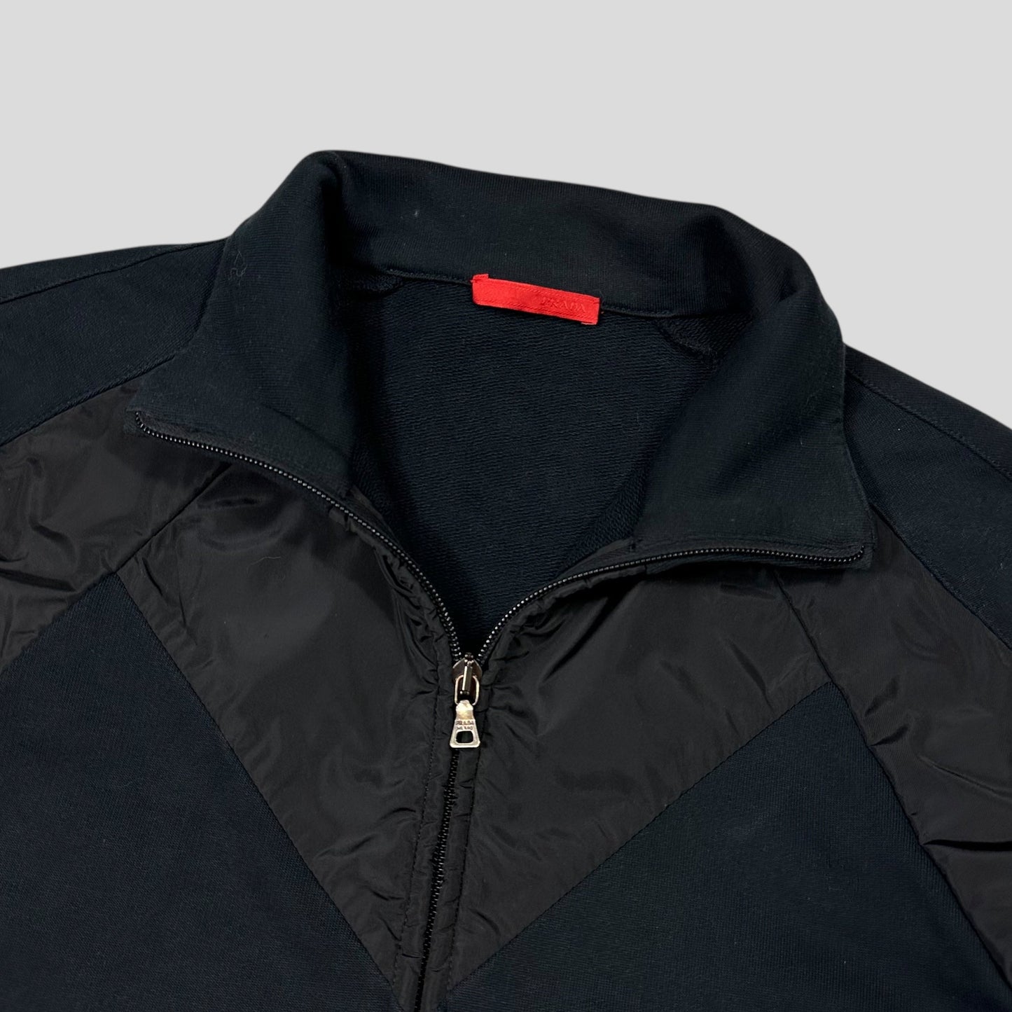Prada Sport 2009 Angled Nylon Panelled Track Jacket - M | Default Title, Black