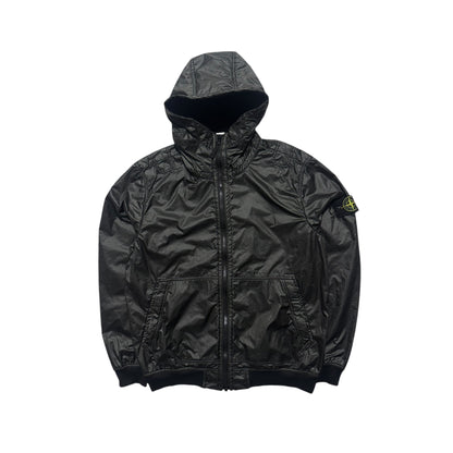 Stone Island Lamy Flock Zip Up Velour Inside Jacket