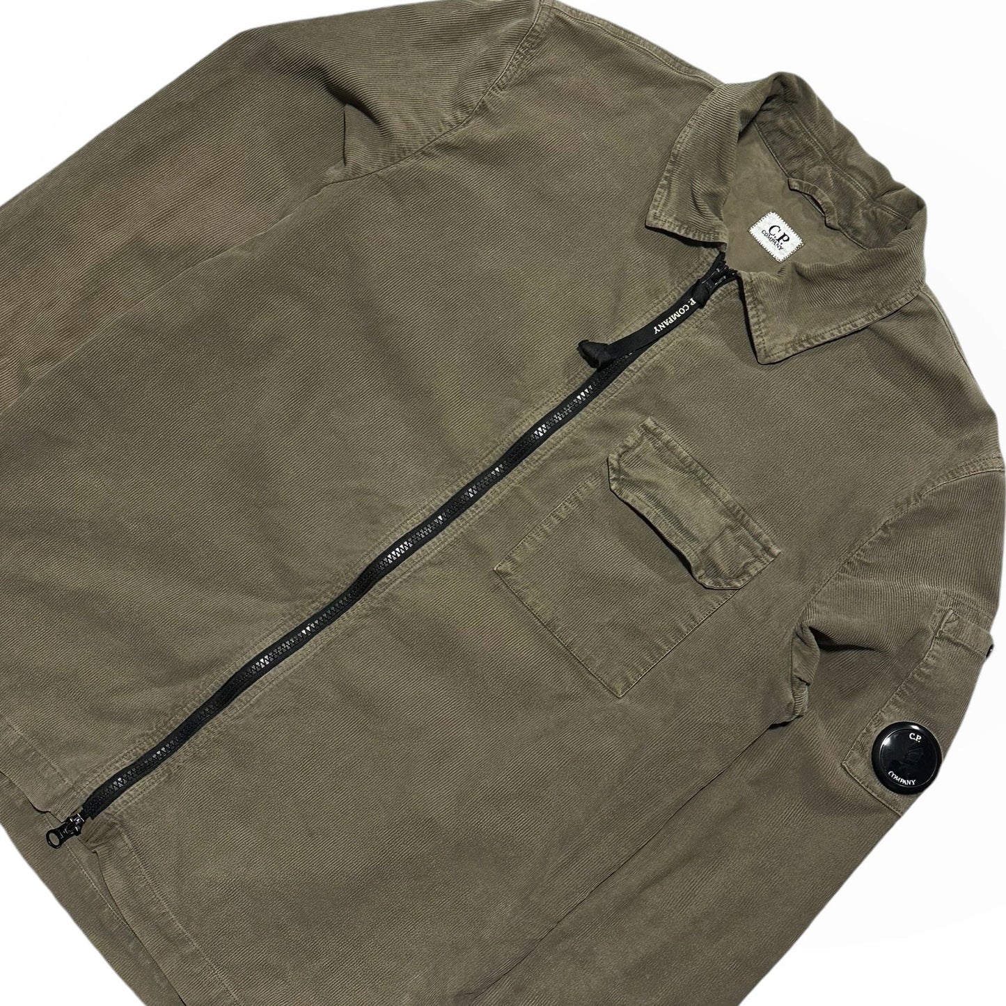 CP Company Thin Corduroy Zip Up Overshirt