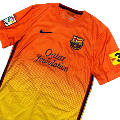 Nike Barcelona 2012/13 Away Shirt In Orange & Yellow ( S ) - Known Source