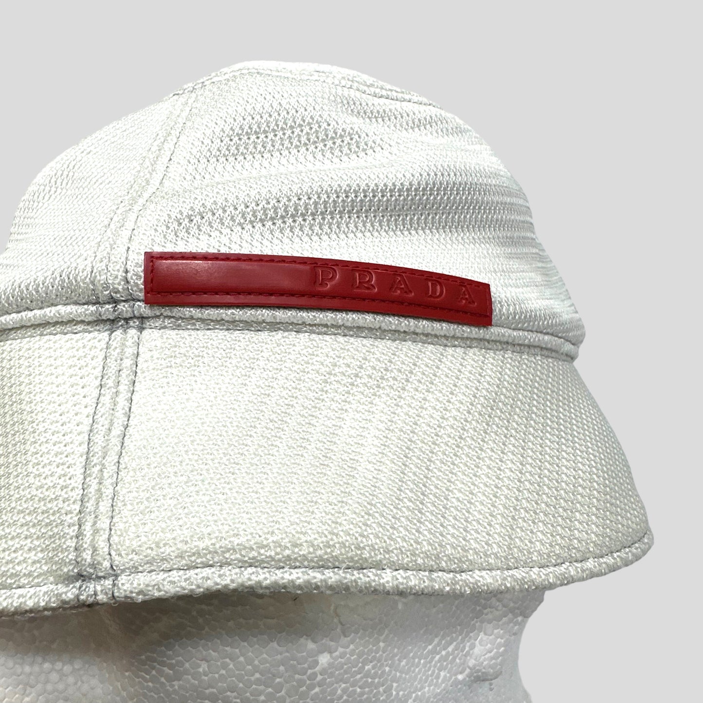 Prada Sport SS00 Mesh Bucket Hat - M/L | O/S, Red
