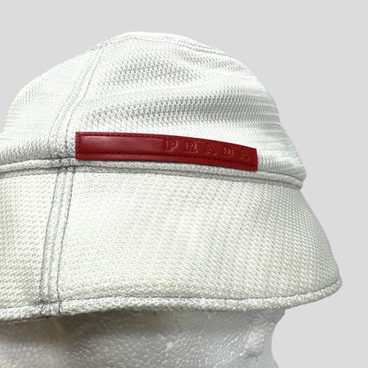 Prada Sport SS00 Mesh Bucket Hat - M/L | O/S, Red