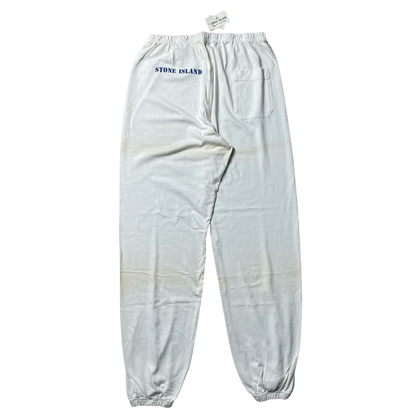 S/S 1989 White & Cobalt Blue Reflective Sweatpants