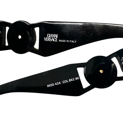 Versace 90s Medusa Head Sunglasses In Black