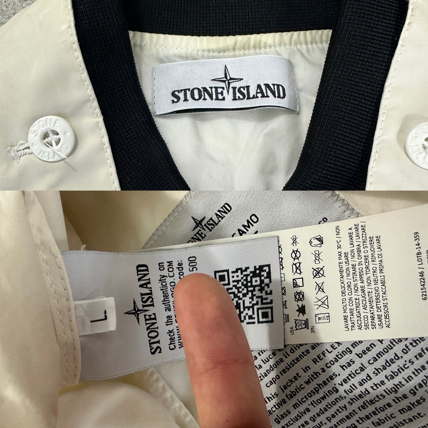 Stone Island Flowing Camo Reflex Mat Zip Up Bomber Jacket