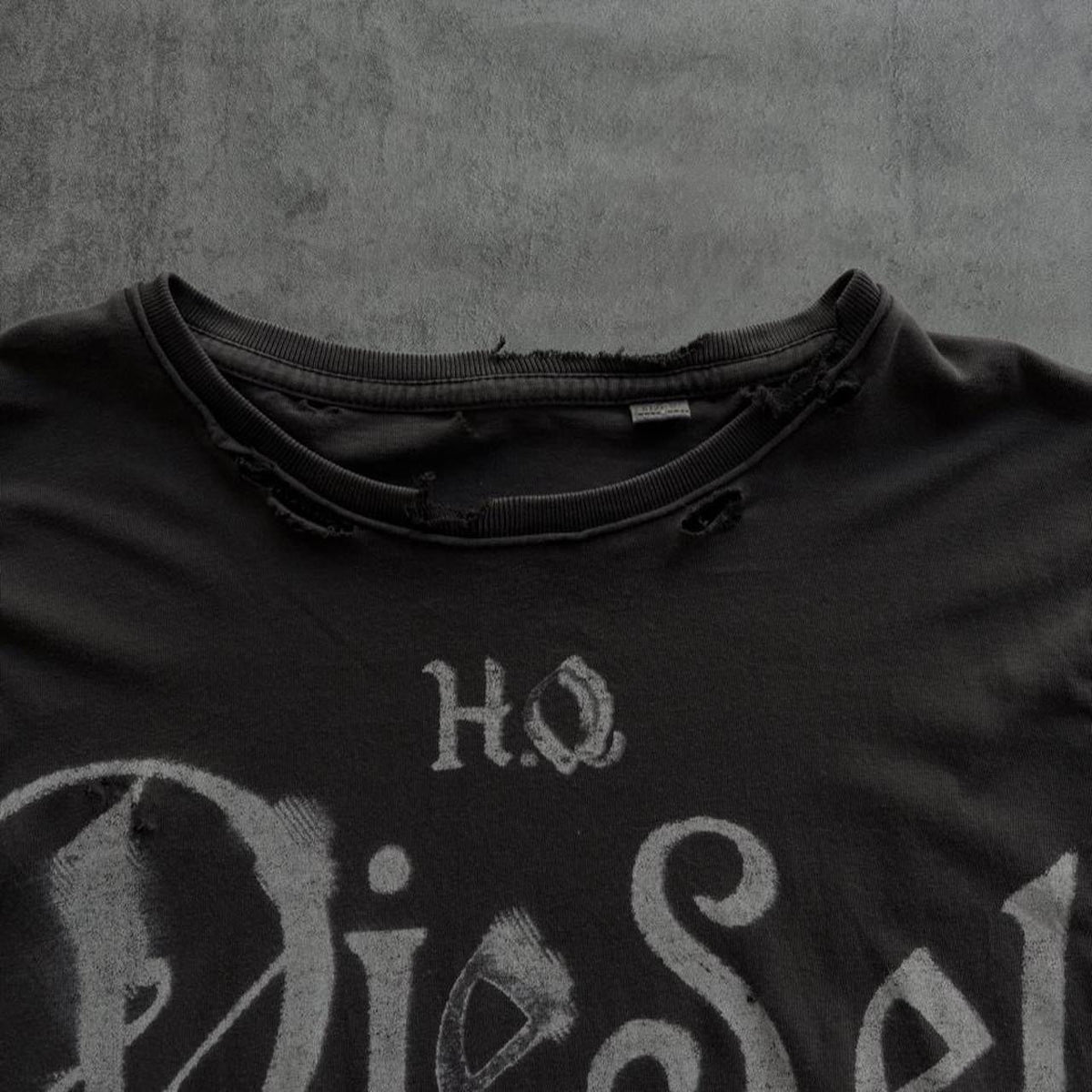 DIESEL DISTRESSED T-SHIRT | O/S, Red