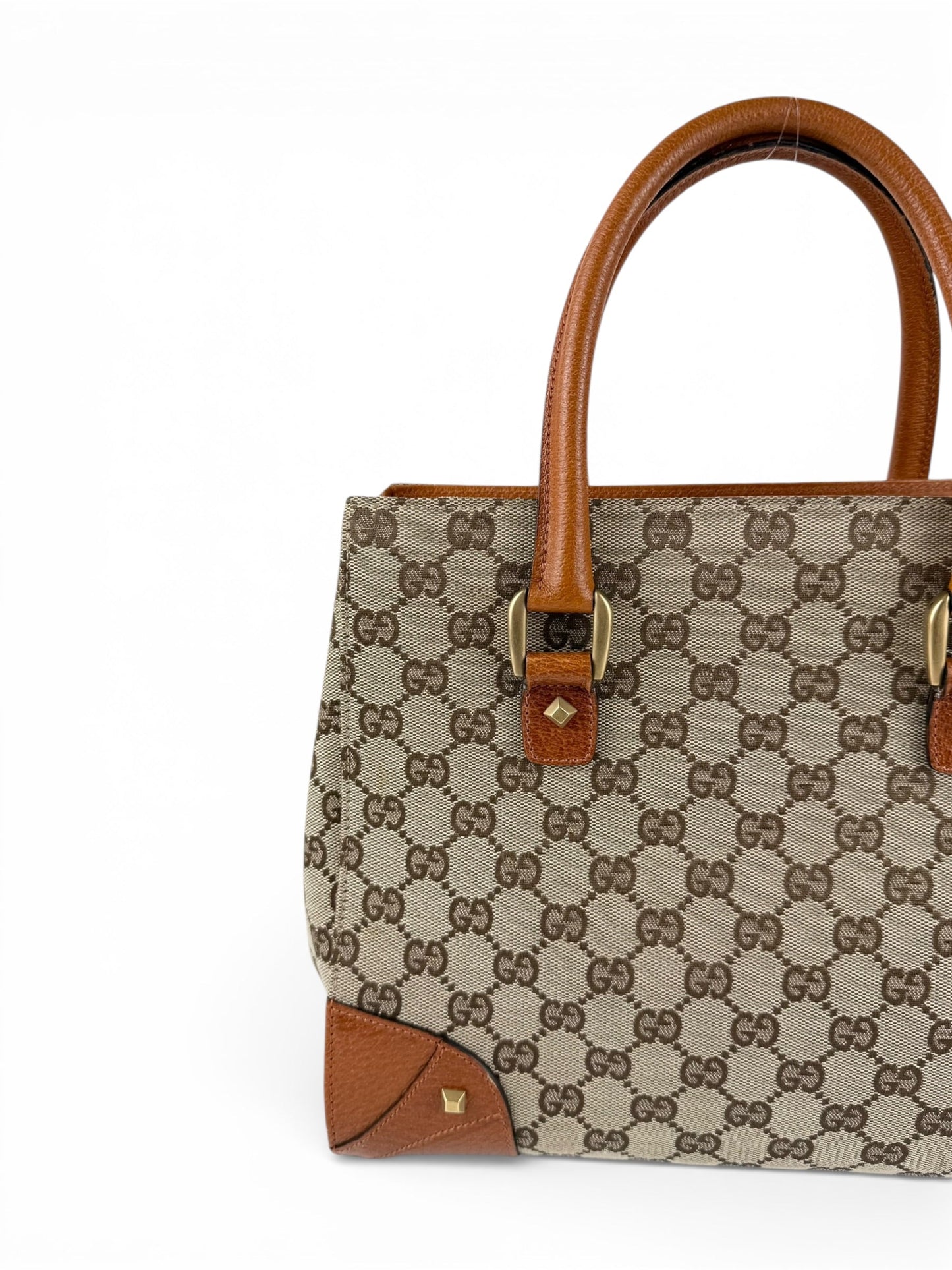 2010s Gucci GG Monogram Nailhead Mini Tote Handbag | O/S, Multicoloured
