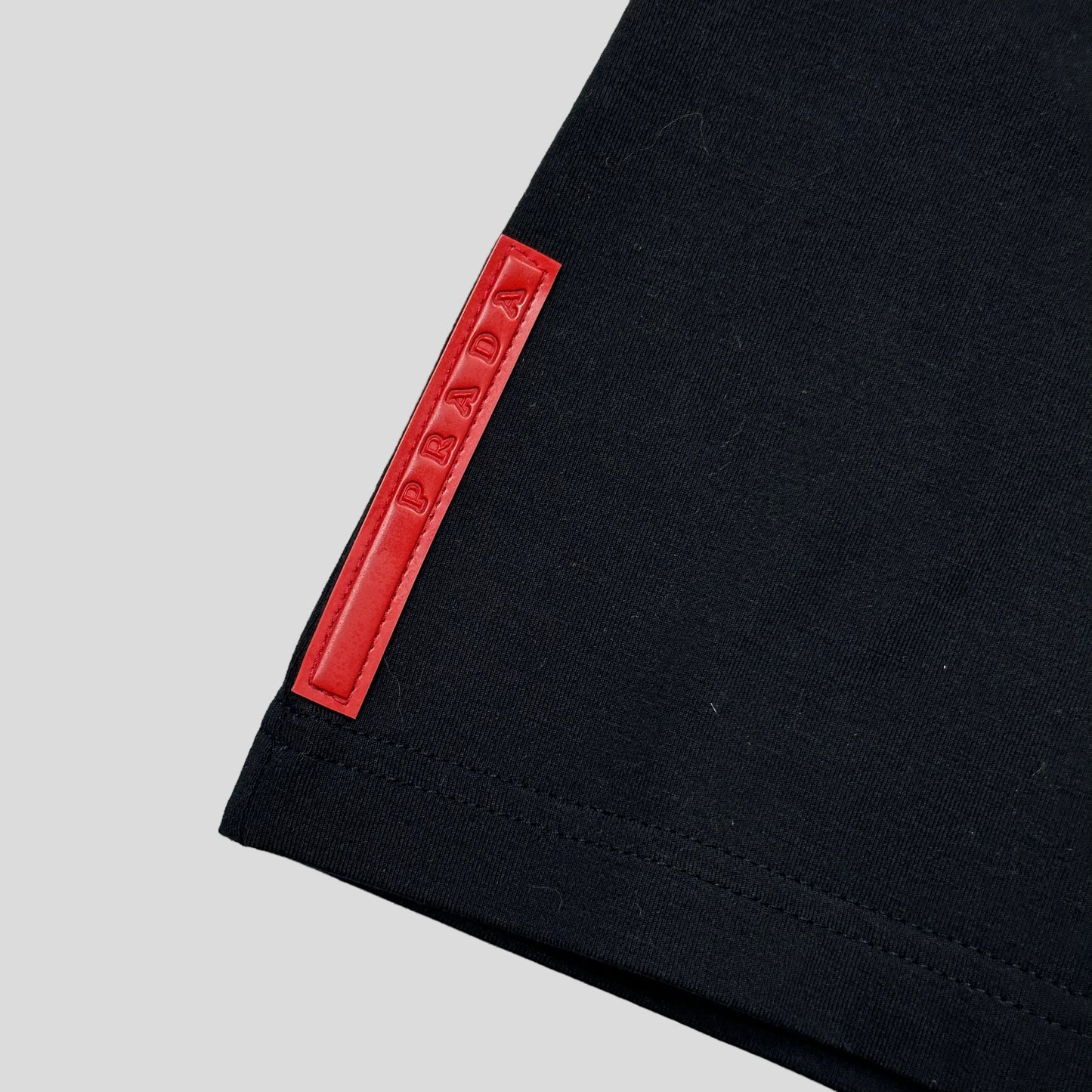 Prada Sport 2007 Red Tab Ringer T-shirt - L | Default Title, Black