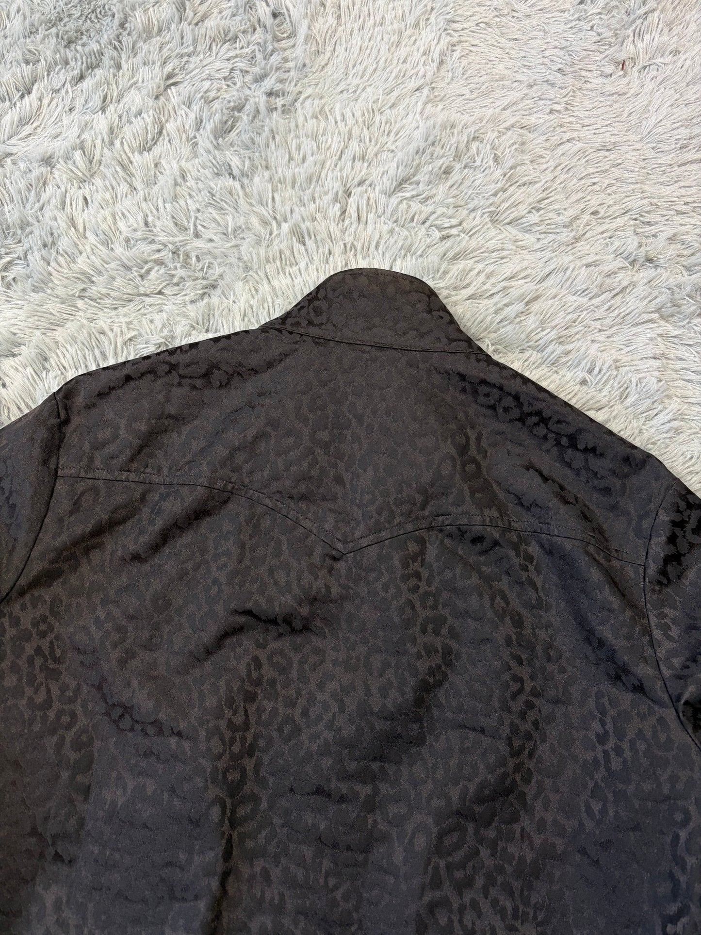 Saint Laurent SS14 Hedi Slimane Black Leopard Bomber Jacket - IT48 | O/S, Black