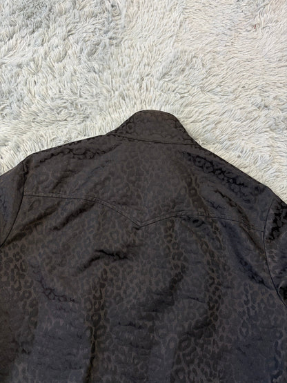 Saint Laurent SS14 Hedi Slimane Black Leopard Bomber Jacket - IT48 | O/S, Black