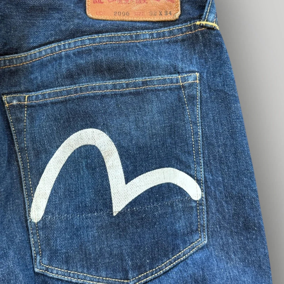 Evisu Embroidered Logo Jeans 32"x31"