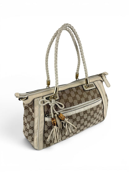 Vintage 90s Gucci GG Monogram Bella Handbag | O/S, Multicoloured
