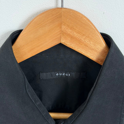 2000s gucci by tom ford button up shirt | O/S, Tan