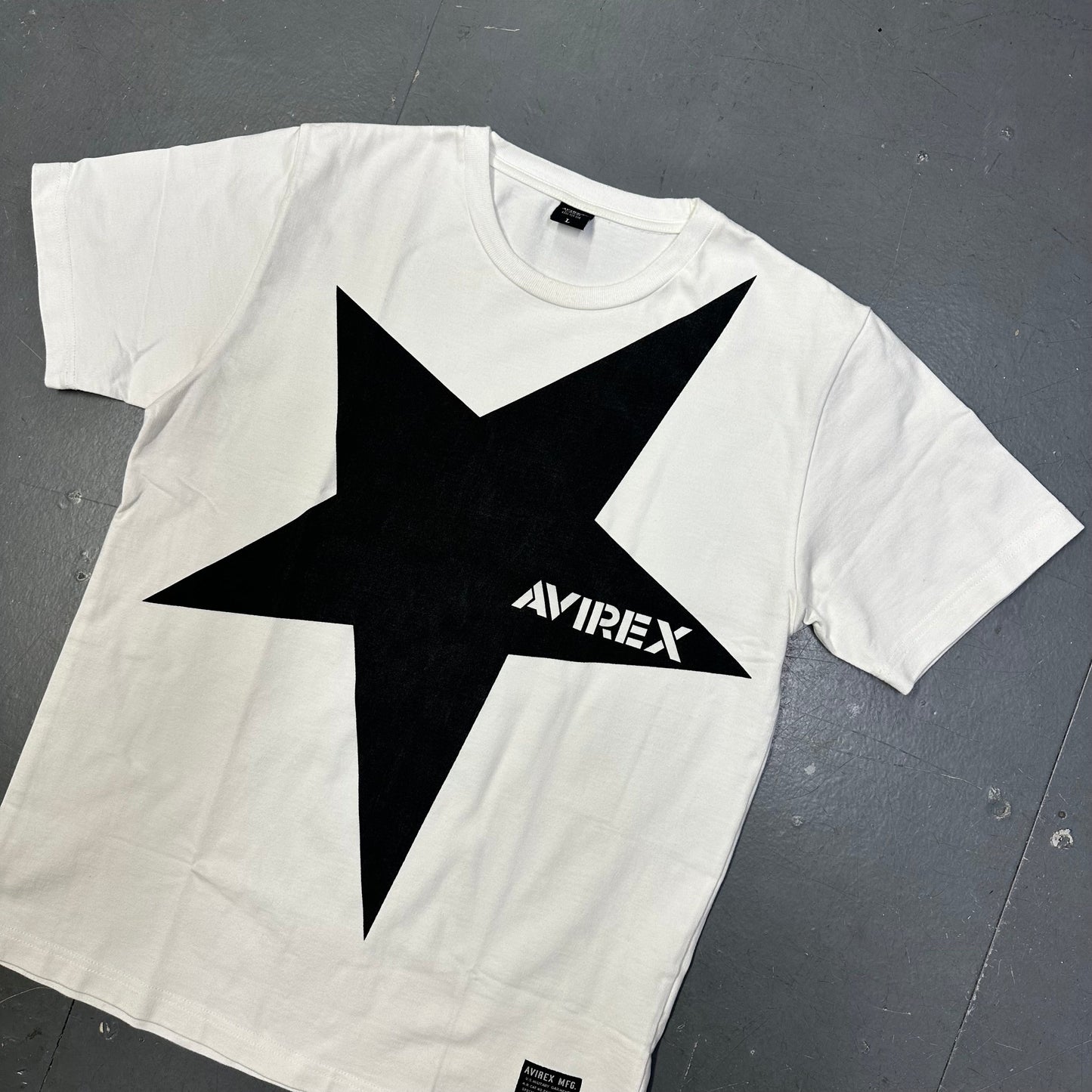 Avirex Star T-Shirt In White ( L )