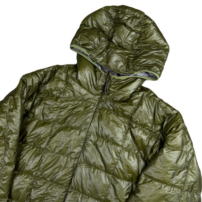 Montbell Superior Down Parka Puffer Jacket In Khaki Green (XL) | XL, Green