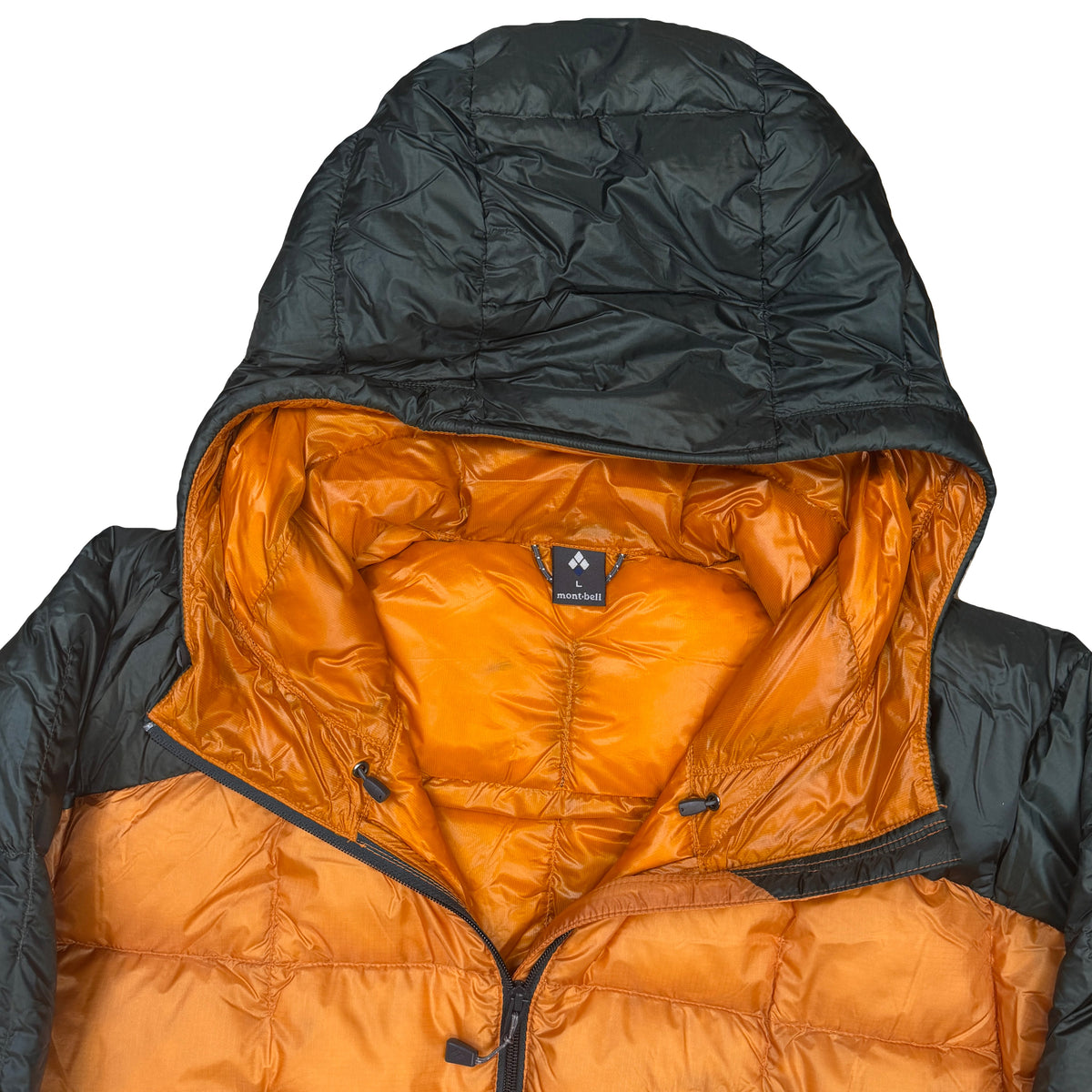 Montbell Superior Down Parka Puffer Jacket In Orange (L) | Large, Orange