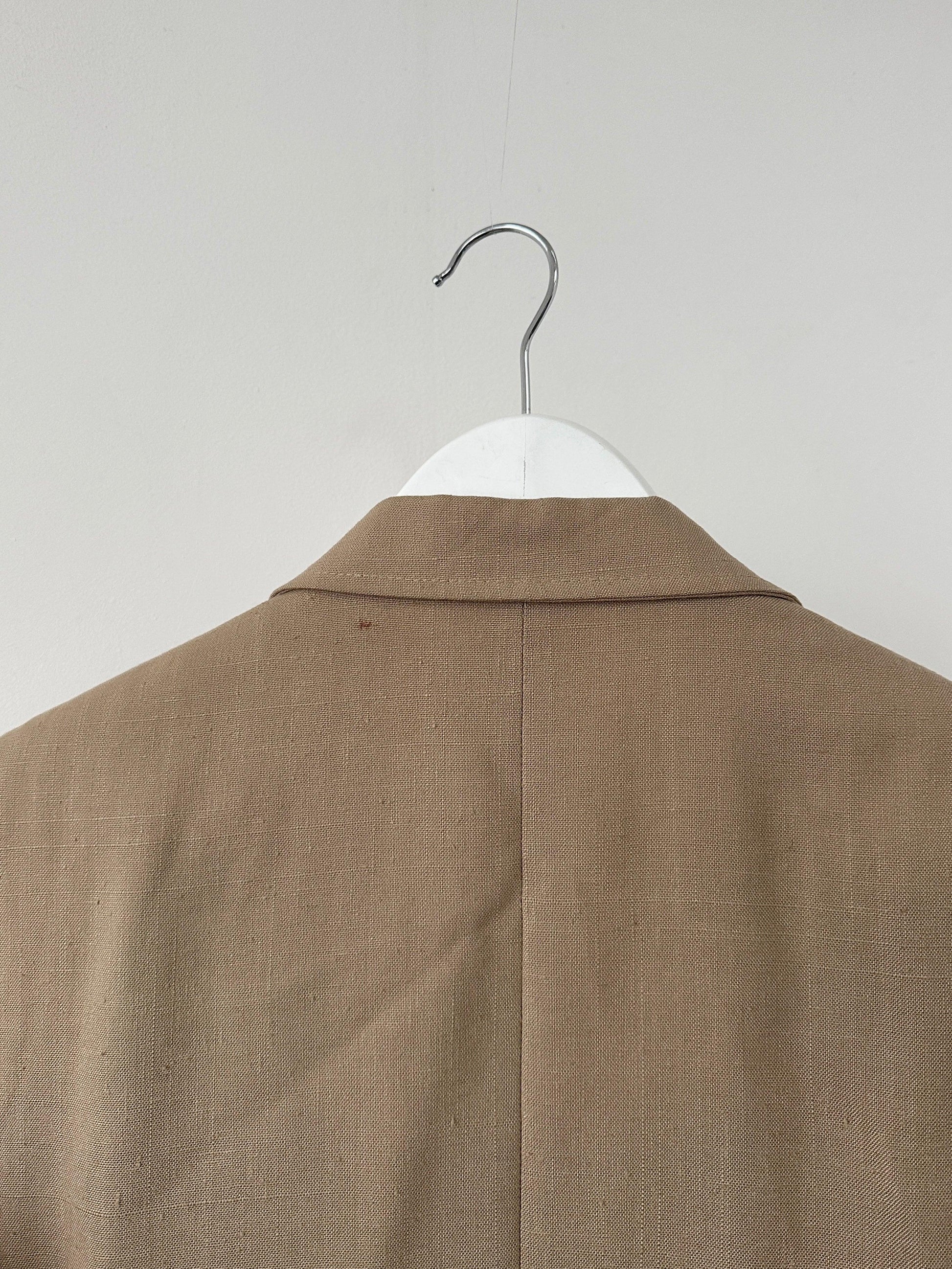 Vintage Linen Single Breasted Blazer - M - Known Source