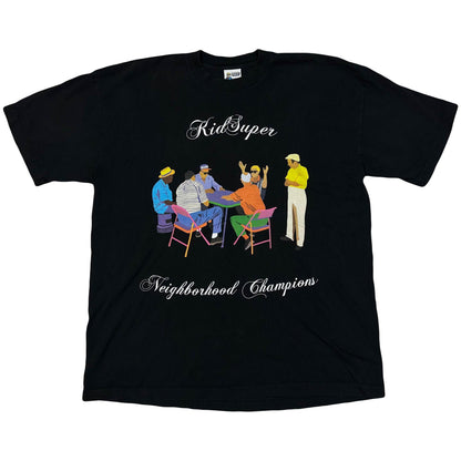 Kid Super Neighbourhood Champions T-Shirt In Black ( XL ) - Known Source