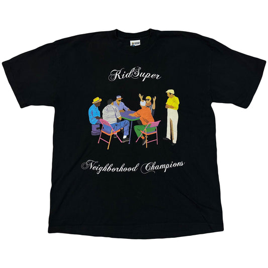 Kid Super Neighbourhood Champions T-Shirt In Black ( XL ) - Known Source