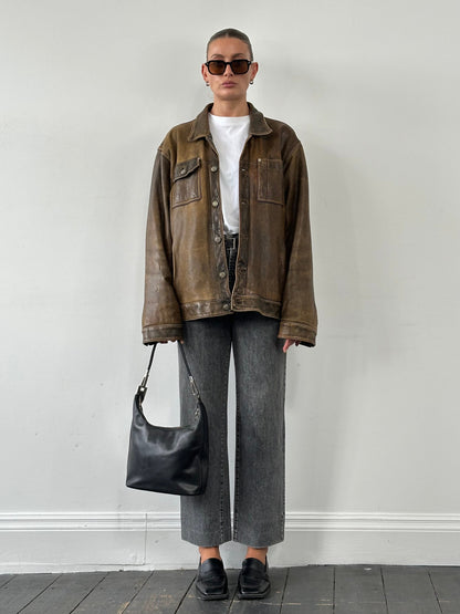 Italian Vintage 1990s High Waisted Straight Leg Denim Jeans - W28