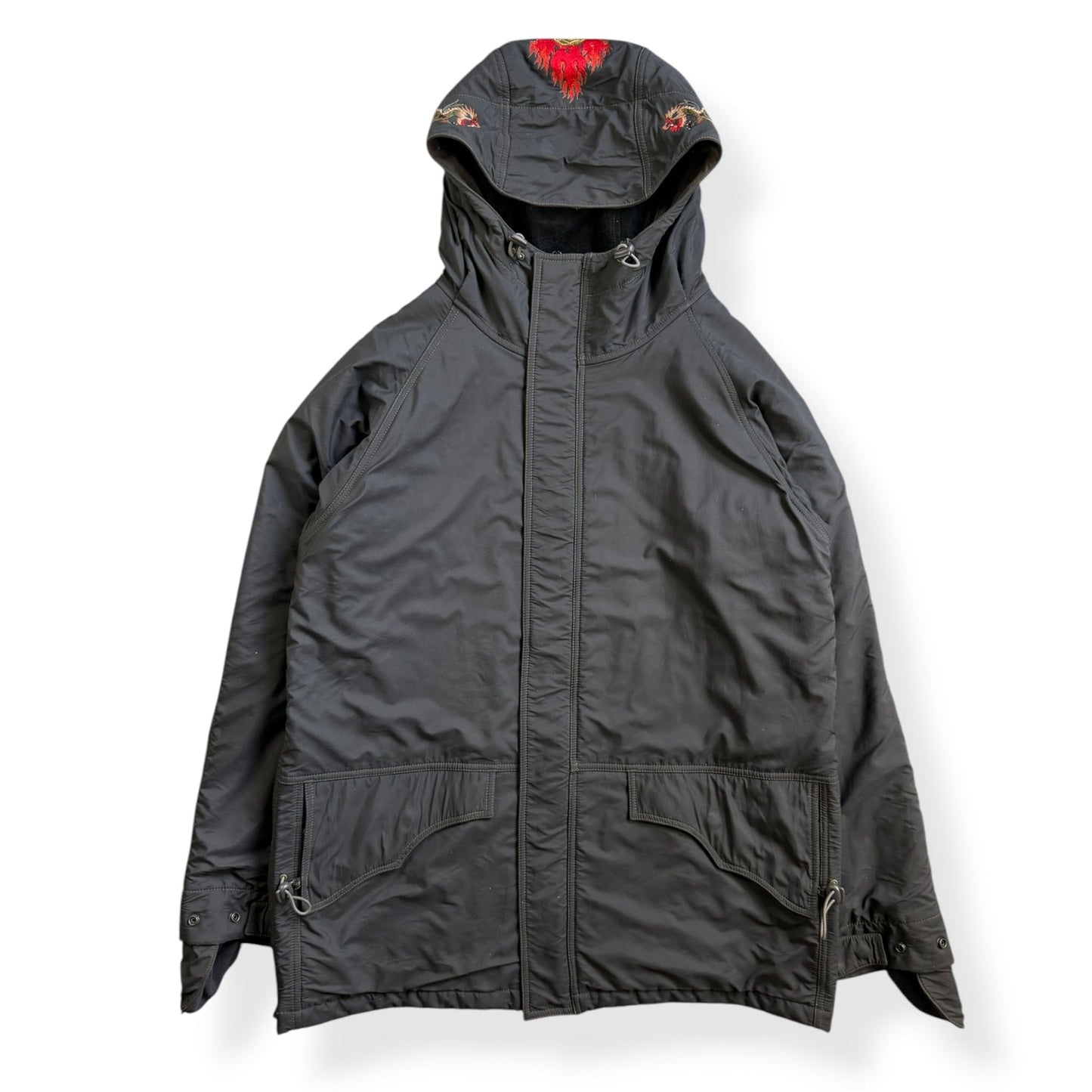 AW99/00 Maharishi Shower Repellent Waxed Jacket (L) | Large, Red