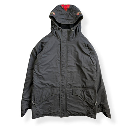 AW99/00 Maharishi Shower Repellent Waxed Jacket (L) | Large, Red