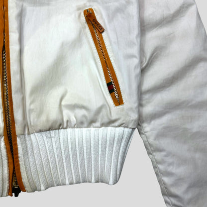 Gucci 2011 Leather Reversible Cropped Moto Biker Jacket - UK6/8