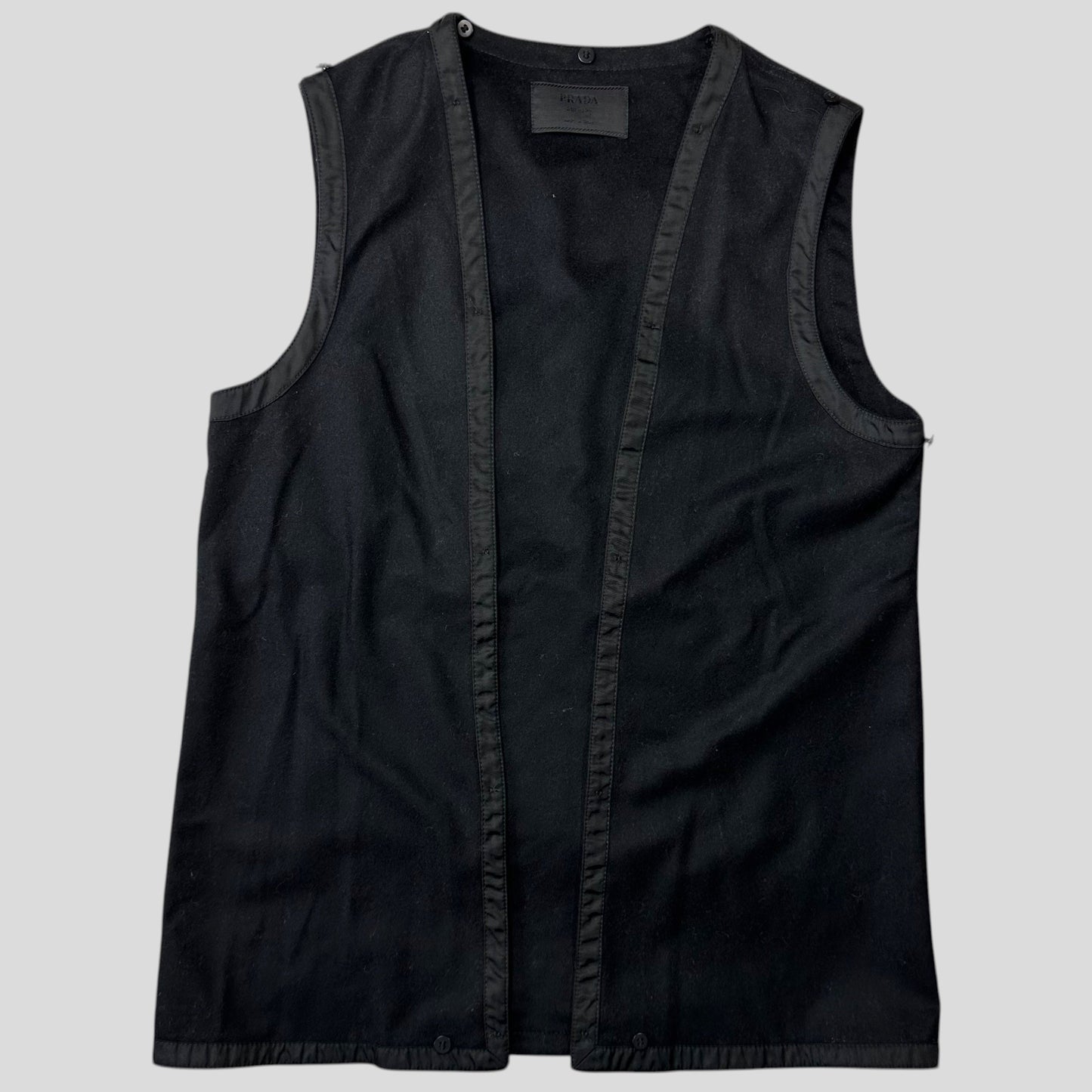 Prada Milano 1999 3 in 1 Mink Fur Ballistic Nylon Chore Coat - M